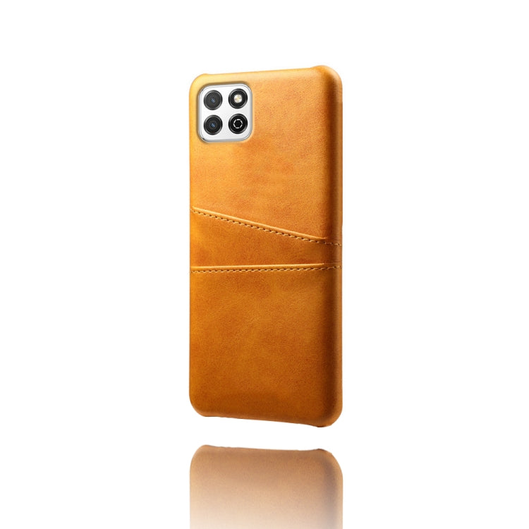 For Honor Play 20 Calf Texture PC + PU Leather Back Cover Shockproof Case with Dual Card Slots