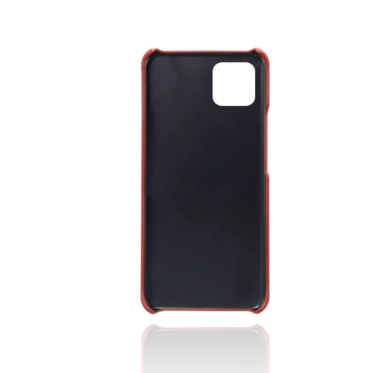 For Honor Play 20 Calf Texture PC + PU Leather Back Cover Shockproof Case with Dual Card Slots