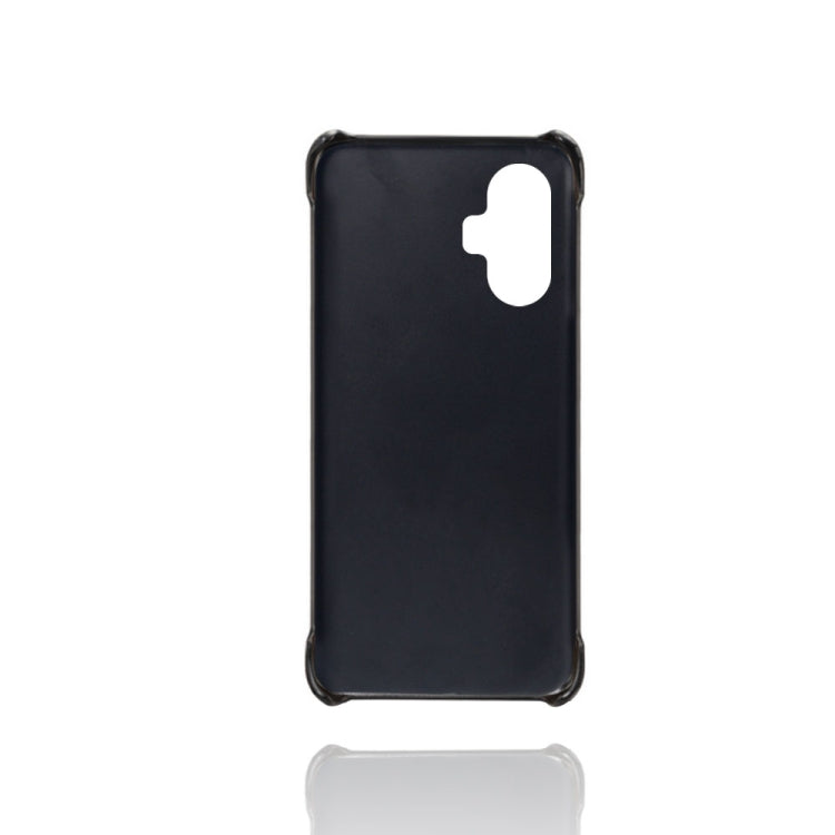 For Xiaomi Redmi K40 Gaming Calf Texture PC + PU Leather Back Cover Shockproof Case with Dual Card Slots