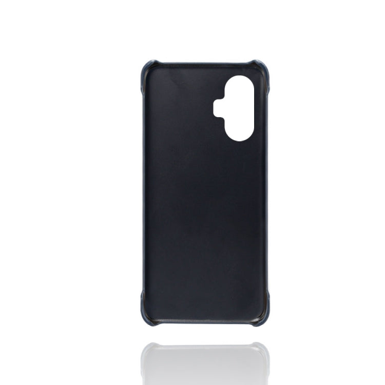 For Xiaomi Redmi K40 Gaming Calf Texture PC + PU Leather Back Cover Shockproof Case with Dual Card Slots