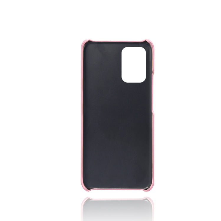 For Xiaomi Redmi Note 10 4G Calf Texture PC + PU Leather Back Cover Shockproof Case with Dual Card Slots
