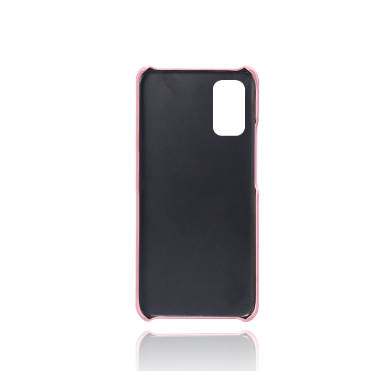 For Xiaomi Redmi Note 10 5G Calf Texture PC + PU Leather Back Cover Shockproof Case with Dual Card Slots