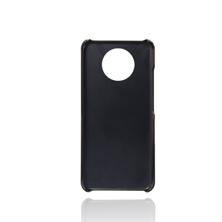 For Xiaomi Redmi Note 9 5G Calf Texture PC + PU Leather Back Cover Shockproof Case with Dual Card Slots