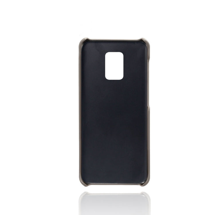 For Xiaomi Redmi Note 9 Pro Max Calf Texture PC + PU Leather Back Cover Shockproof Case with Dual Card Slots
