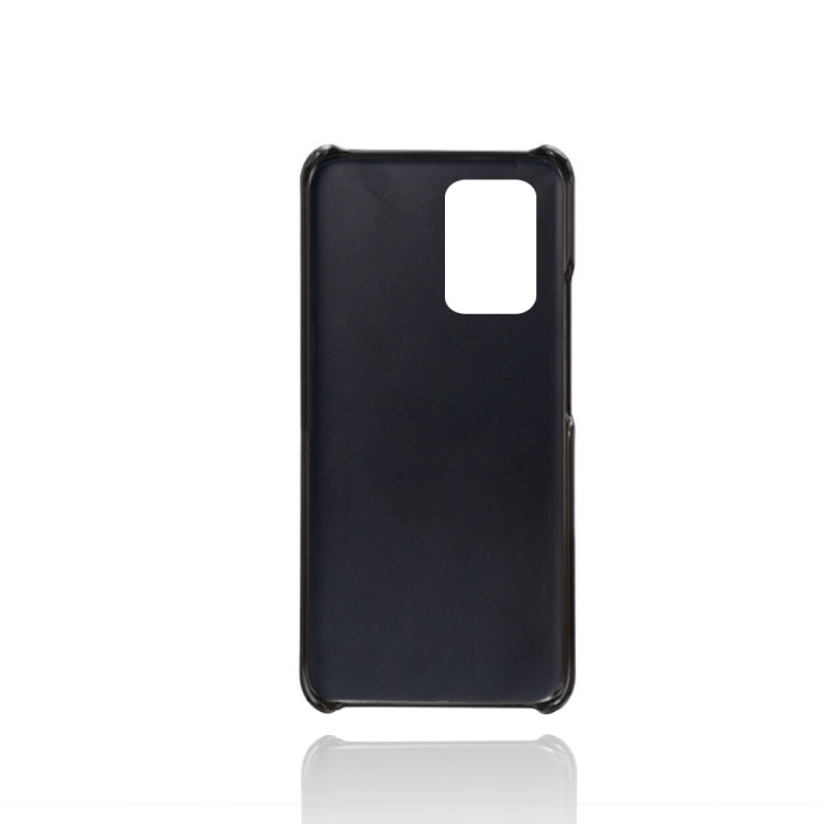 For Xiaomi Redmi Note 10 Pro 5G Calf Texture PC + PU Leather Back Cover Shockproof Case with Dual Card Slots