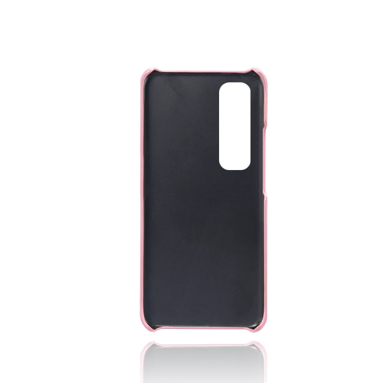 For Xiaomi Mi 10S Calf Texture PC + PU Leather Back Cover Shockproof Case with Dual Card Slots