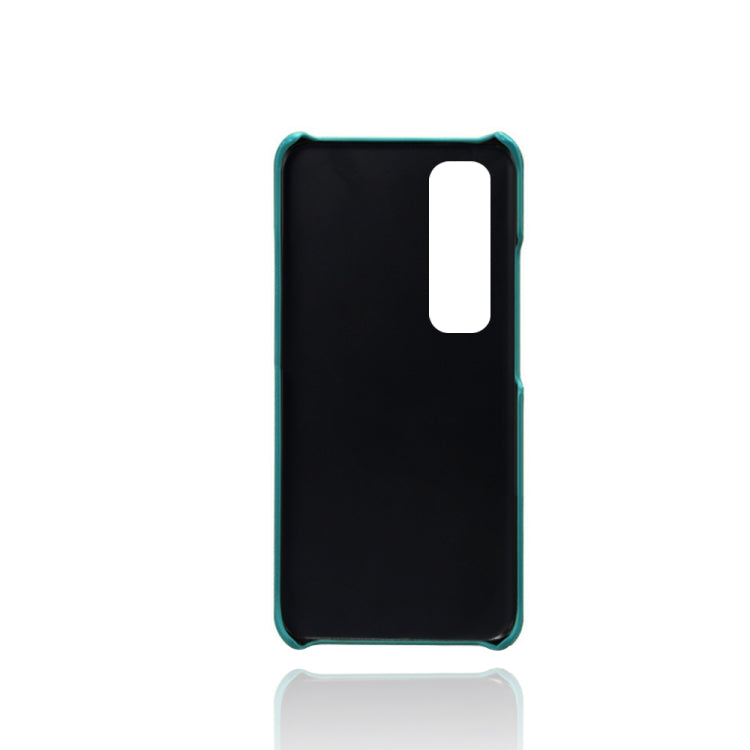 For Xiaomi Mi 10S Calf Texture PC + PU Leather Back Cover Shockproof Case with Dual Card Slots