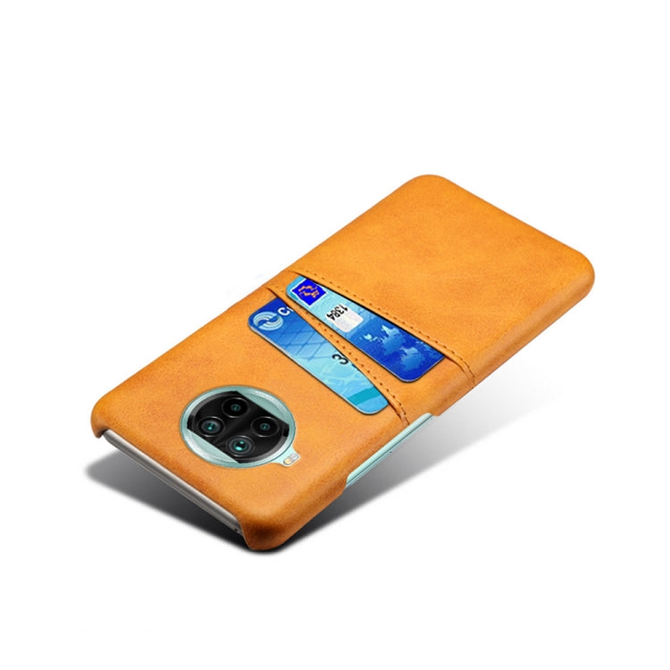 For Xiaomi Mi 10T Lite Calf Texture PC + PU Leather Back Cover Shockproof Case with Dual Card Slots