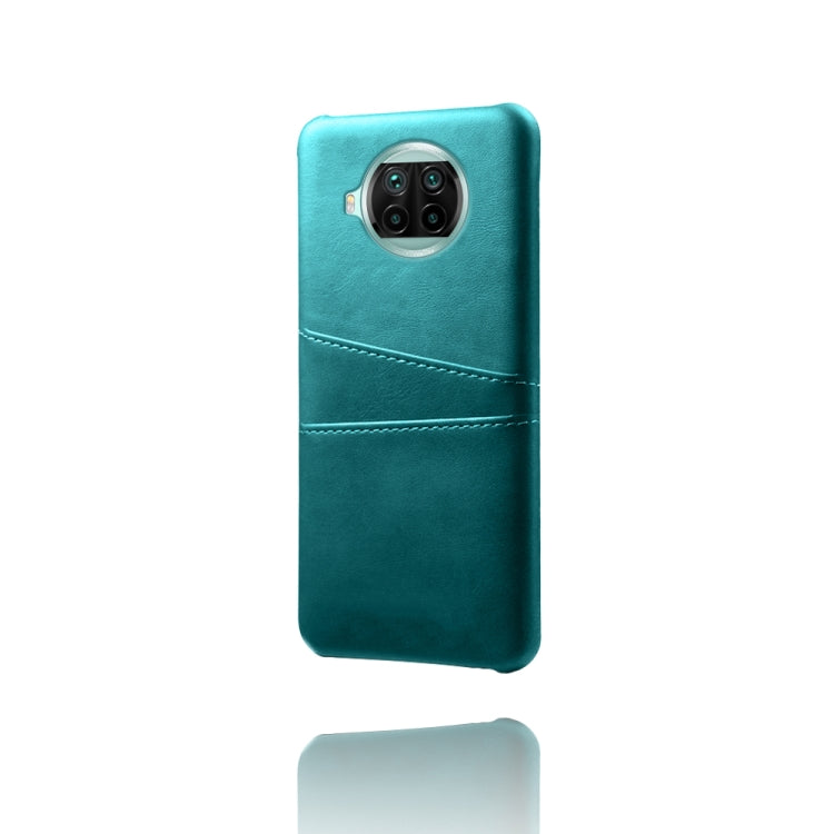 For Xiaomi Mi 10T Lite Calf Texture PC + PU Leather Back Cover Shockproof Case with Dual Card Slots