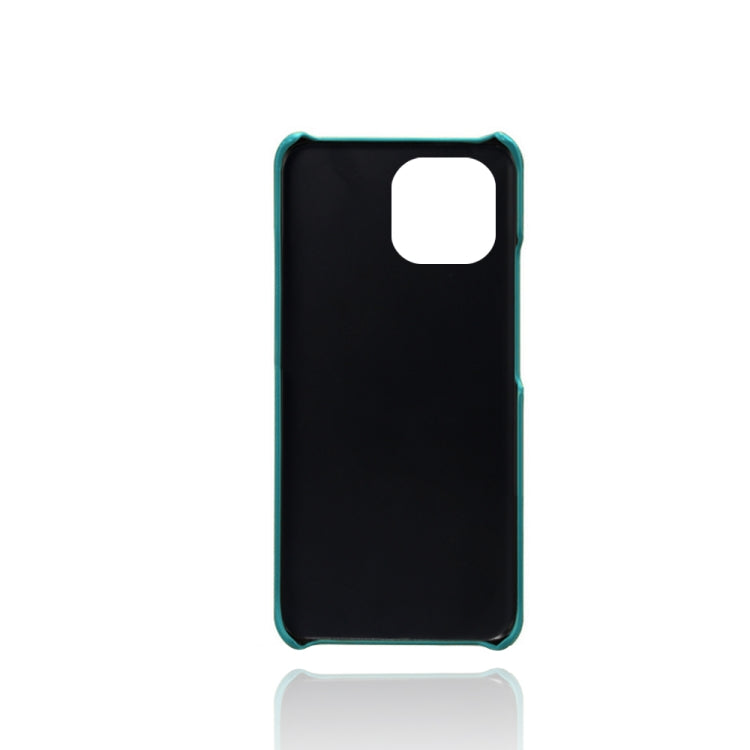 For Xiaomi Mi 11 Lite 5G Calf Texture PC + PU Leather Back Cover Shockproof Case with Dual Card Slots