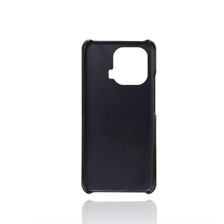 For Xiaomi Mi 11 Pro 5G Calf Texture PC + PU Leather Back Cover Shockproof Case with Dual Card Slots