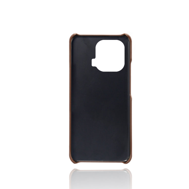 For Xiaomi Mi 11 Pro 5G Calf Texture PC + PU Leather Back Cover Shockproof Case with Dual Card Slots