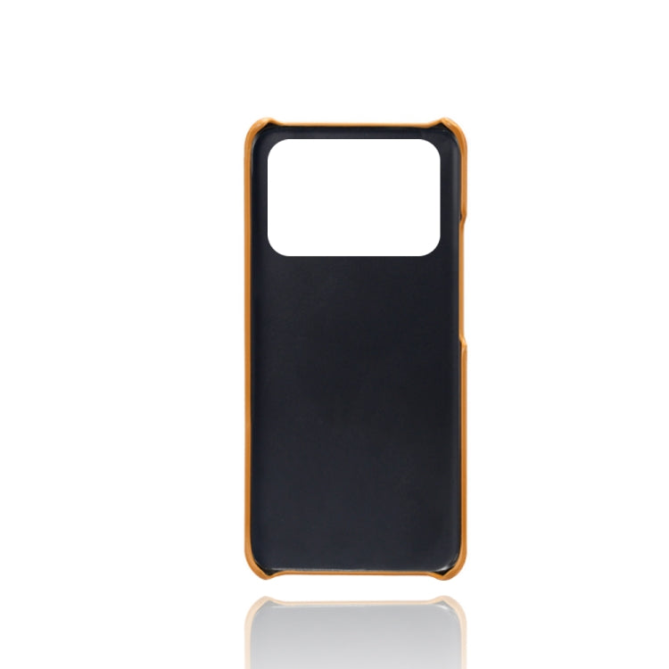 For Xiaomi Mi 11 Ultra Calf Texture PC + PU Leather Back Cover Shockproof Case with Dual Card Slots