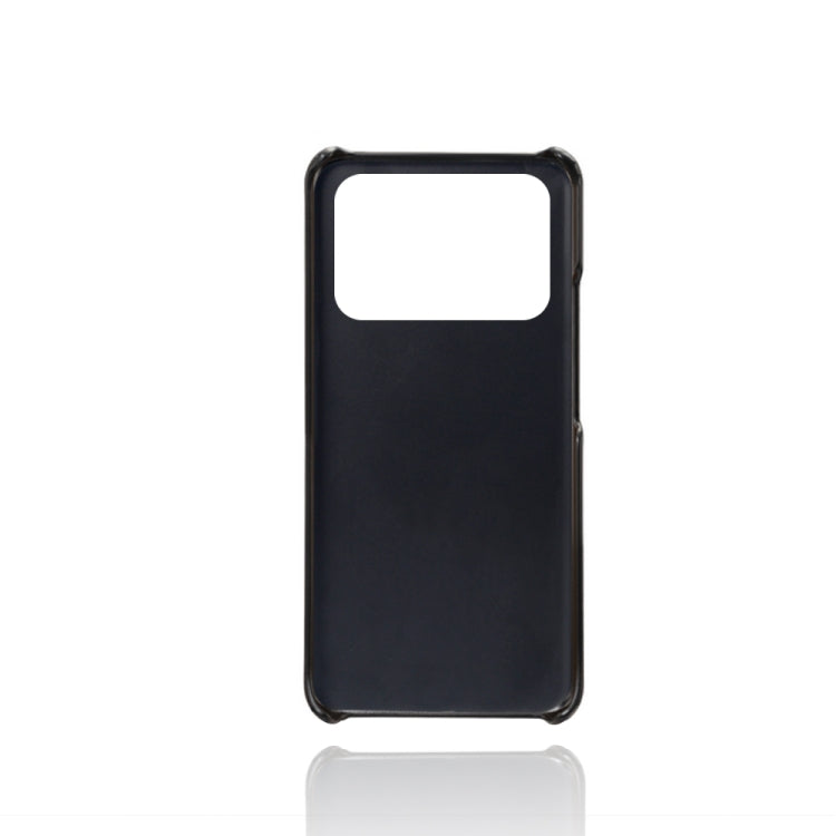 For Xiaomi Mi 11 Ultra Calf Texture PC + PU Leather Back Cover Shockproof Case with Dual Card Slots