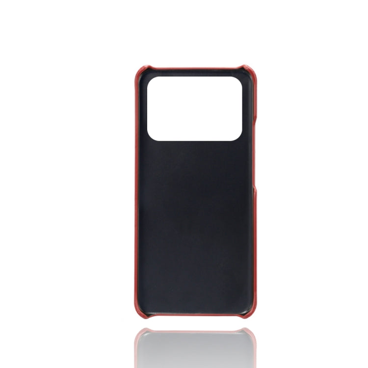 For Xiaomi Mi 11 Ultra Calf Texture PC + PU Leather Back Cover Shockproof Case with Dual Card Slots