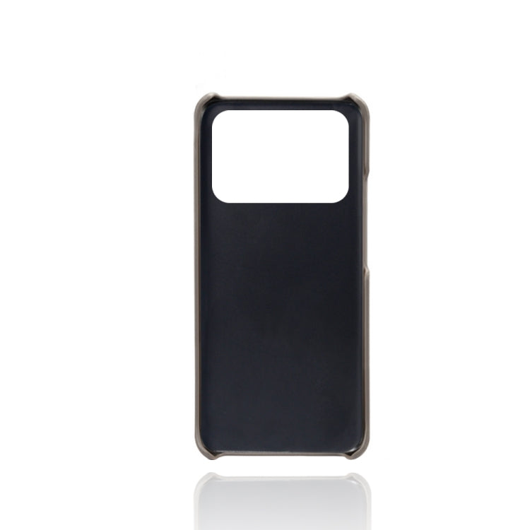 For Xiaomi Mi 11 Ultra Calf Texture PC + PU Leather Back Cover Shockproof Case with Dual Card Slots