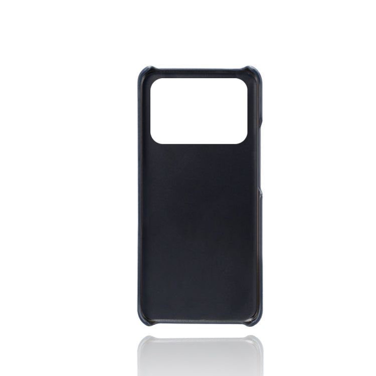 For Xiaomi Mi 11 Ultra Calf Texture PC + PU Leather Back Cover Shockproof Case with Dual Card Slots