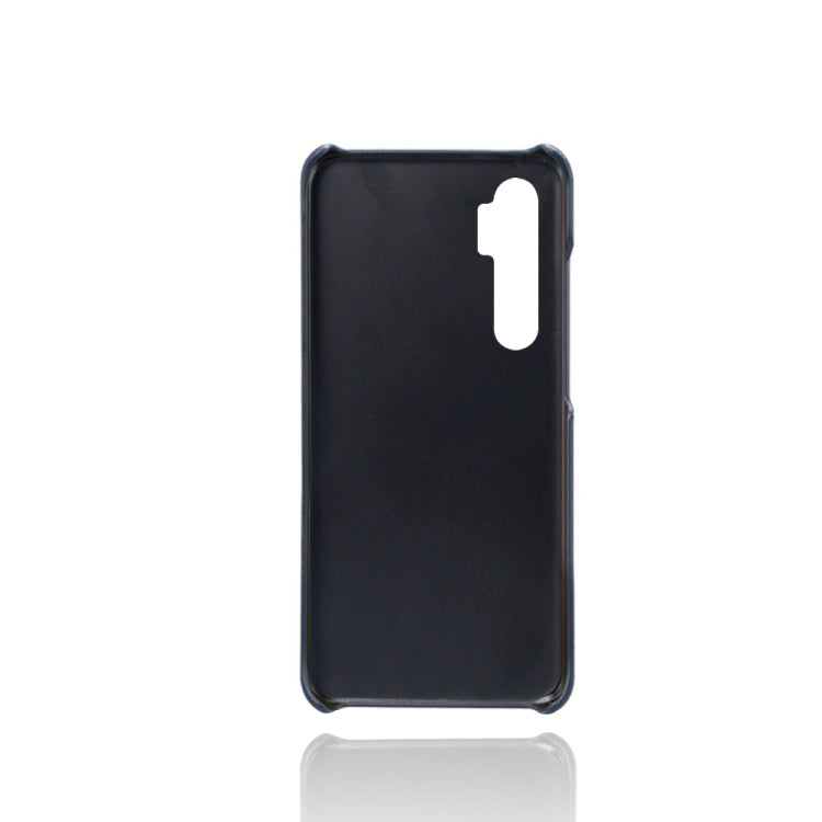For Xiaomi Mi Note 10 Lite Calf Texture PC + PU Leather Back Cover Shockproof Case with Dual Card Slots