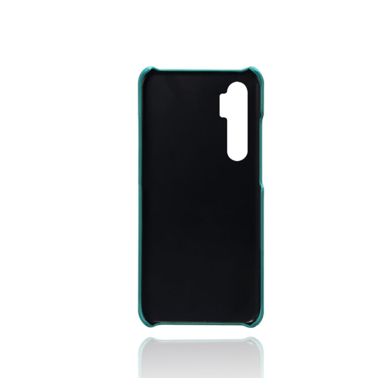 For Xiaomi Mi Note 10 Lite Calf Texture PC + PU Leather Back Cover Shockproof Case with Dual Card Slots