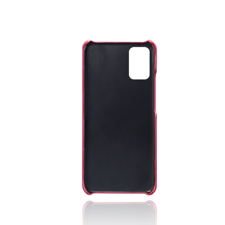 For Xiaomi Poco M3 Calf Texture PC + PU Leather Back Cover Shockproof Case with Dual Card Slots