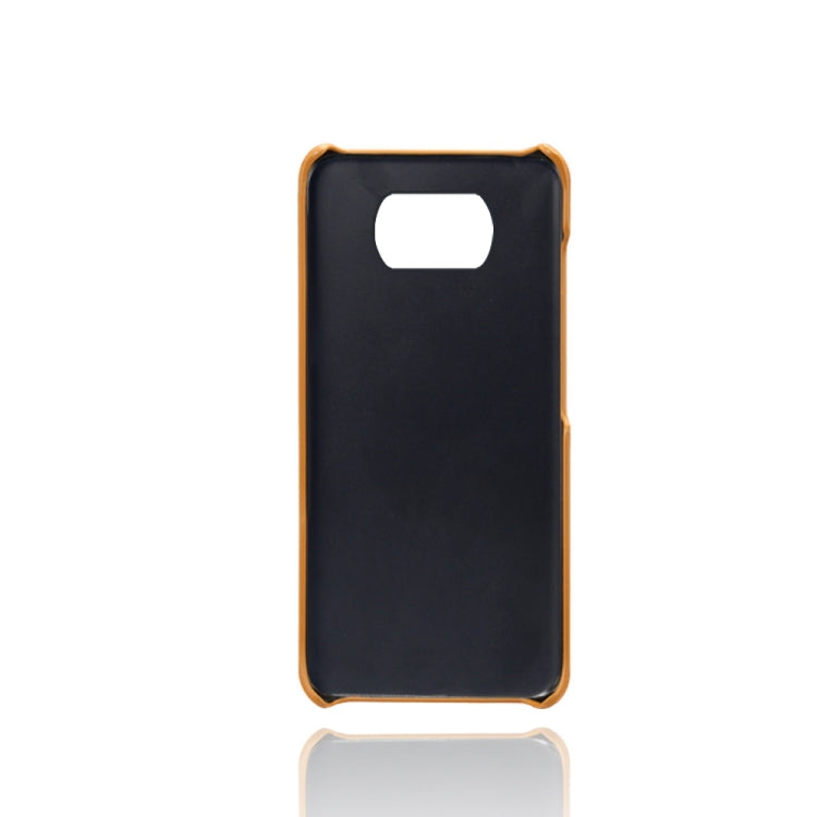 For Xiaomi Poco X3 Calf Texture PC + PU Leather Back Cover Shockproof Case with Dual Card Slots
