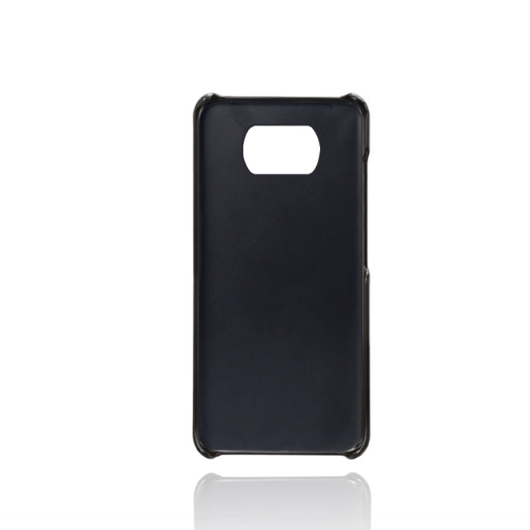 For Xiaomi Poco X3 Calf Texture PC + PU Leather Back Cover Shockproof Case with Dual Card Slots