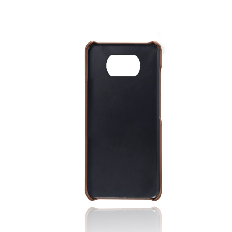 For Xiaomi Poco X3 Calf Texture PC + PU Leather Back Cover Shockproof Case with Dual Card Slots