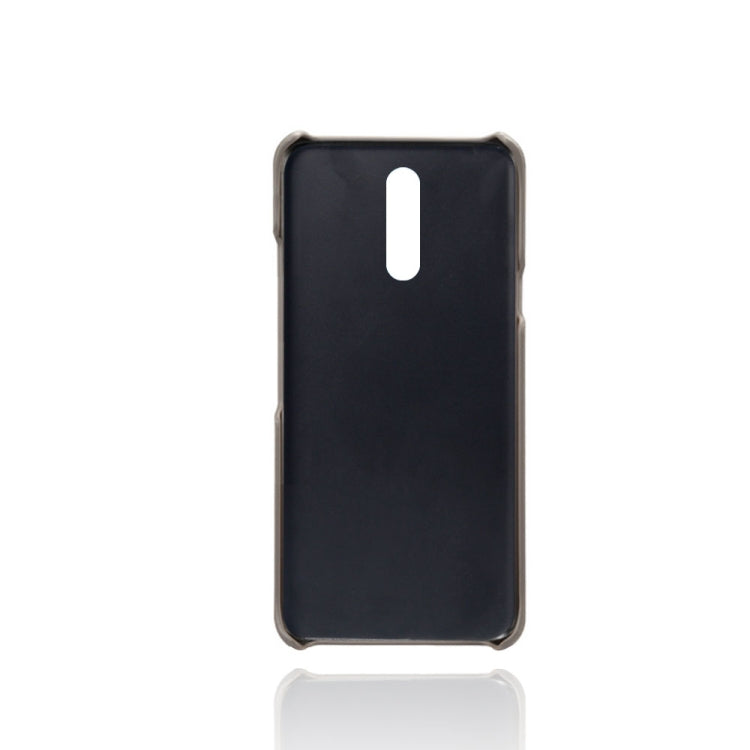 For LG K40 Calf Texture PC + PU Leather Back Cover Shockproof Case with Dual Card Slots