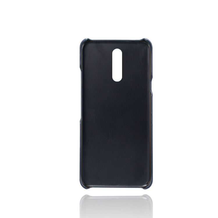 For LG K40 Calf Texture PC + PU Leather Back Cover Shockproof Case with Dual Card Slots