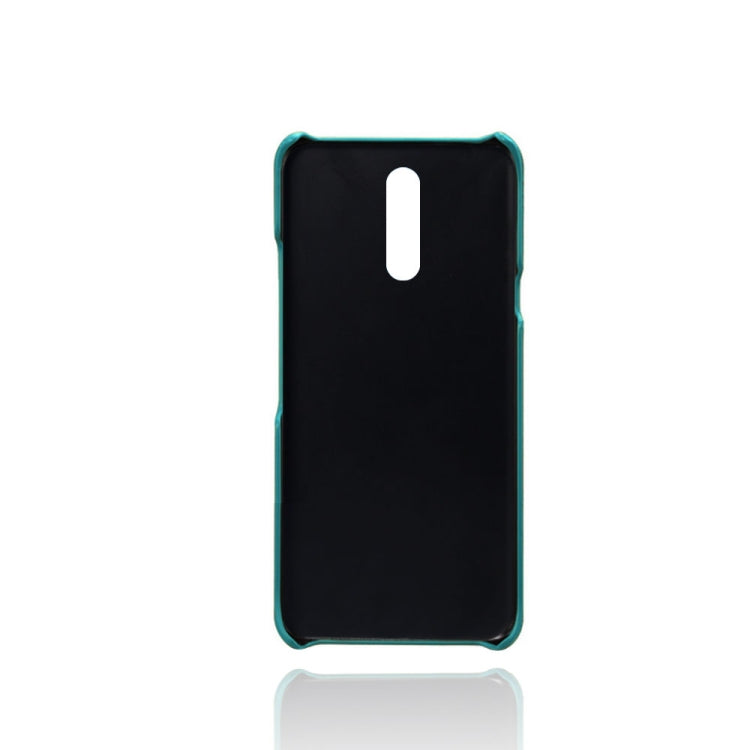 For LG K40 Calf Texture PC + PU Leather Back Cover Shockproof Case with Dual Card Slots