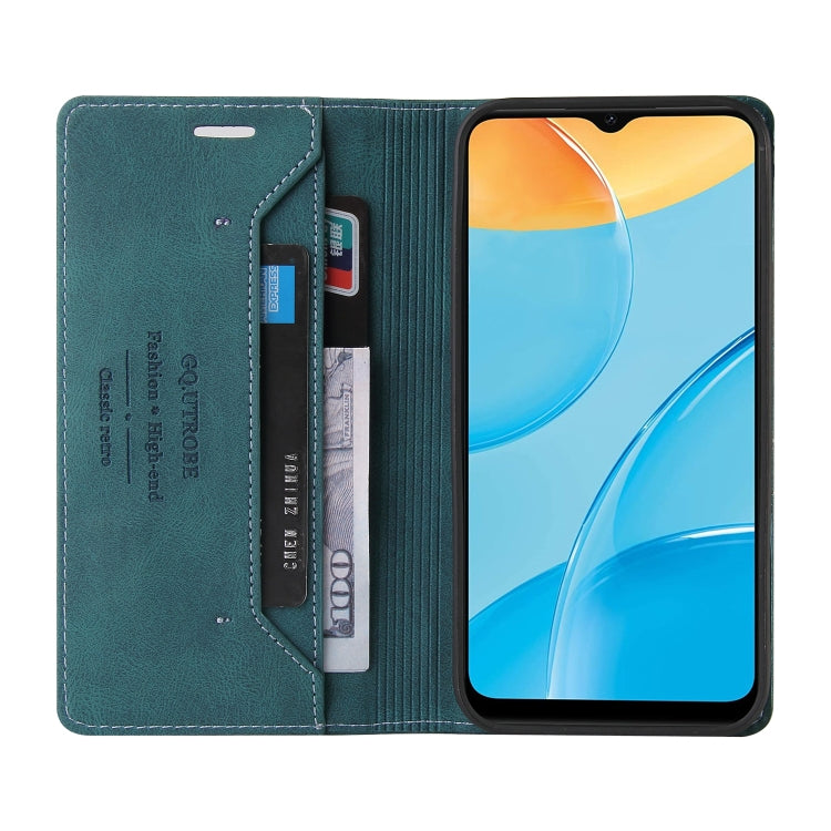 For OPPO A15s / A15 Skin Feel Anti-theft Brush Horizontal Flip Leather Case with Holder & Card Slots & Wallet