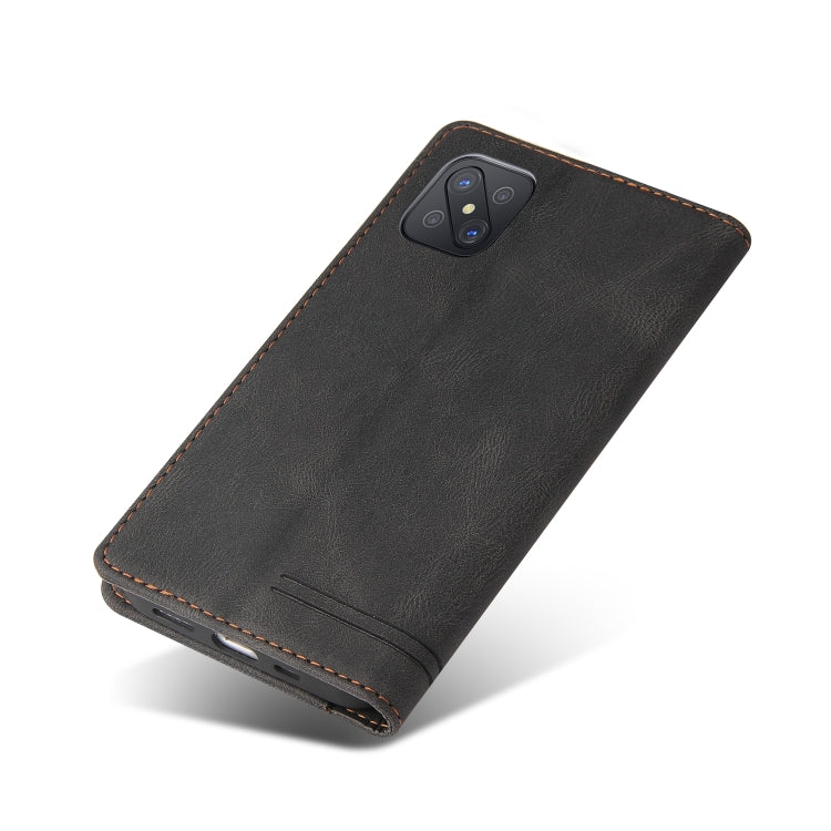 For OPPO A92S Skin Feel Anti-theft Brush Horizontal Flip Leather Case with Holder & Card Slots & Wallet