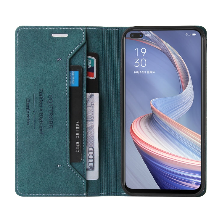 For OPPO A92S Skin Feel Anti-theft Brush Horizontal Flip Leather Case with Holder & Card Slots & Wallet