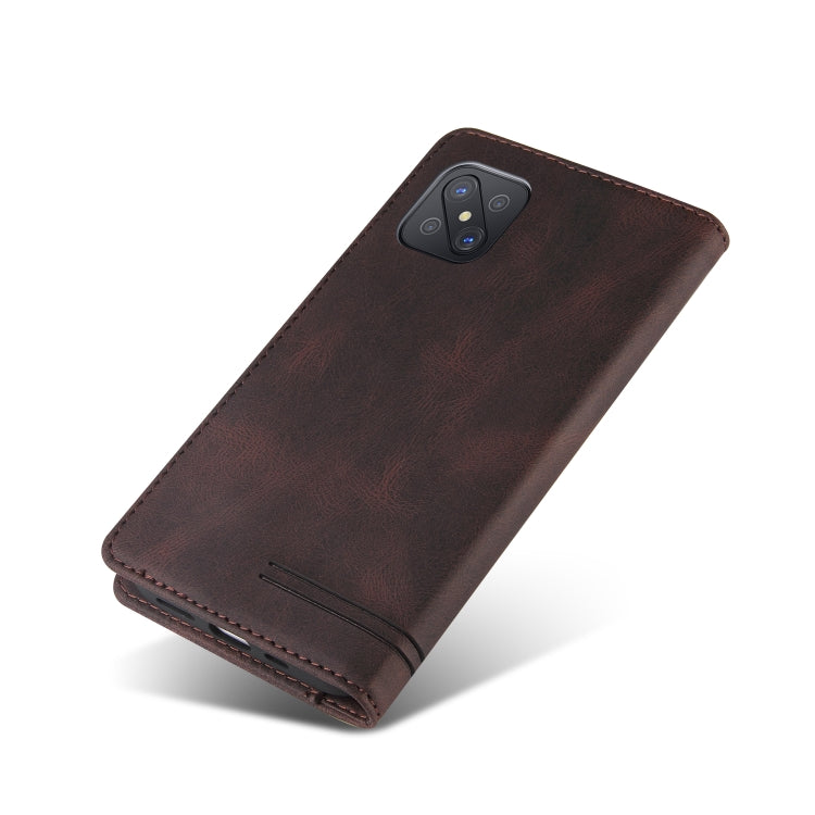 For OPPO A92S Skin Feel Anti-theft Brush Horizontal Flip Leather Case with Holder & Card Slots & Wallet