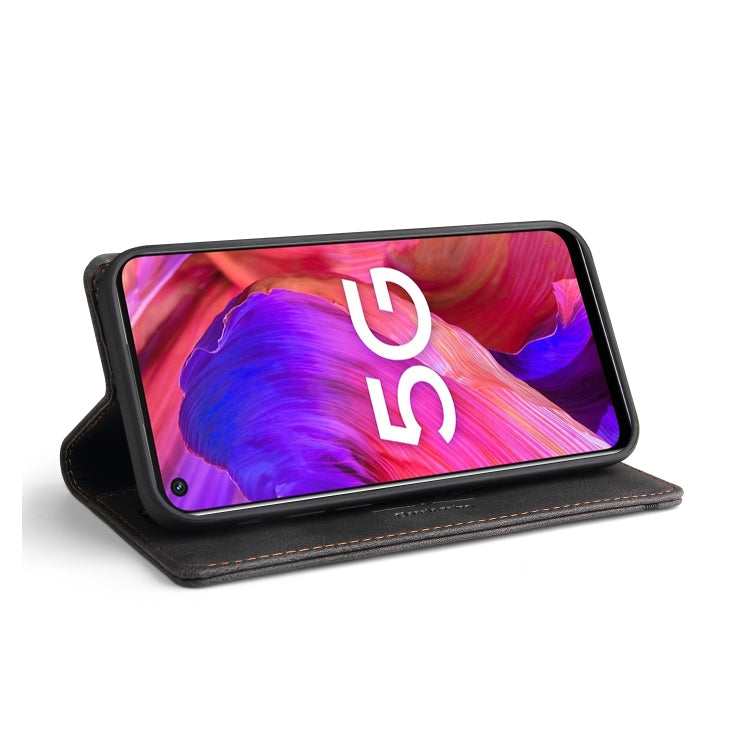 For OPPO A93 5G Skin Feel Anti-theft Brush Horizontal Flip Leather Case with Holder & Card Slots & Wallet