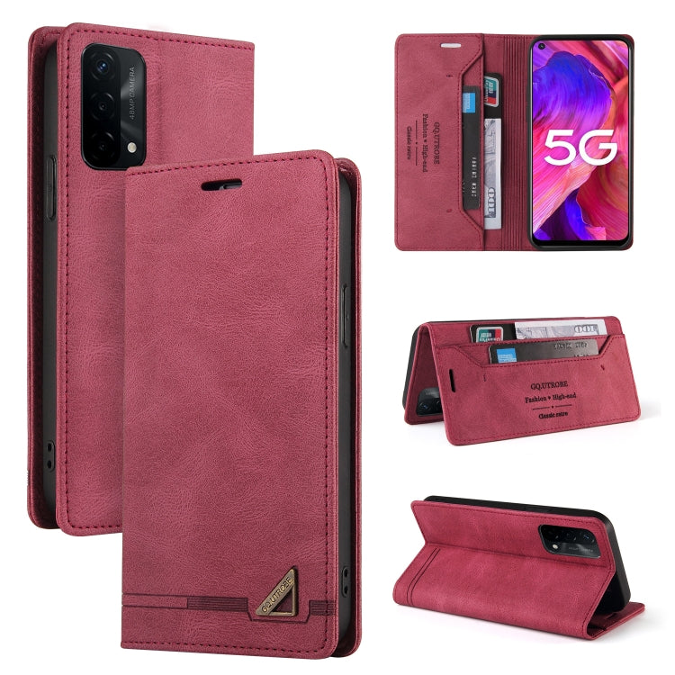 For OPPO A93 5G Skin Feel Anti-theft Brush Horizontal Flip Leather Case with Holder & Card Slots & Wallet