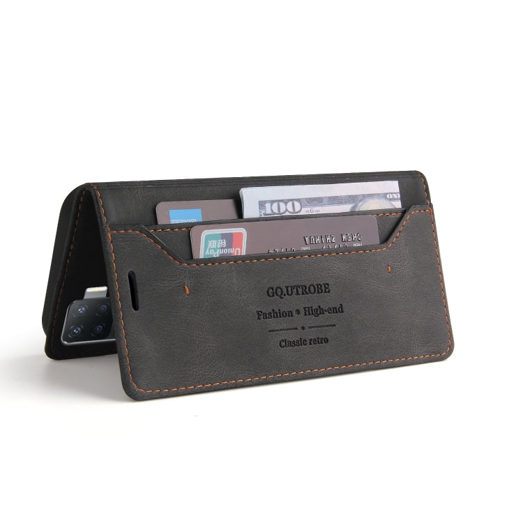 For OPPO A94 Skin Feel Anti-theft Brush Horizontal Flip Leather Case with Holder & Card Slots & Wallet