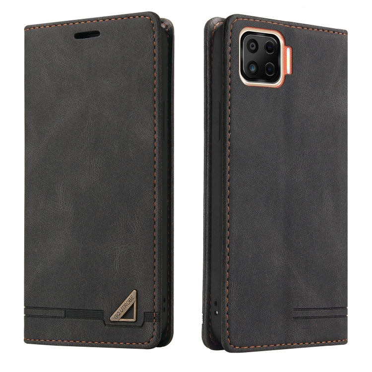 For OPPO F17 Skin Feel Anti-theft Brush Horizontal Flip Leather Case with Holder & Card Slots & Wallet