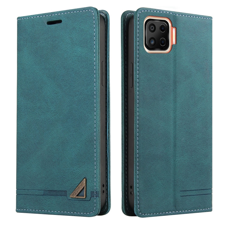 For OPPO F17 Skin Feel Anti-theft Brush Horizontal Flip Leather Case with Holder & Card Slots & Wallet