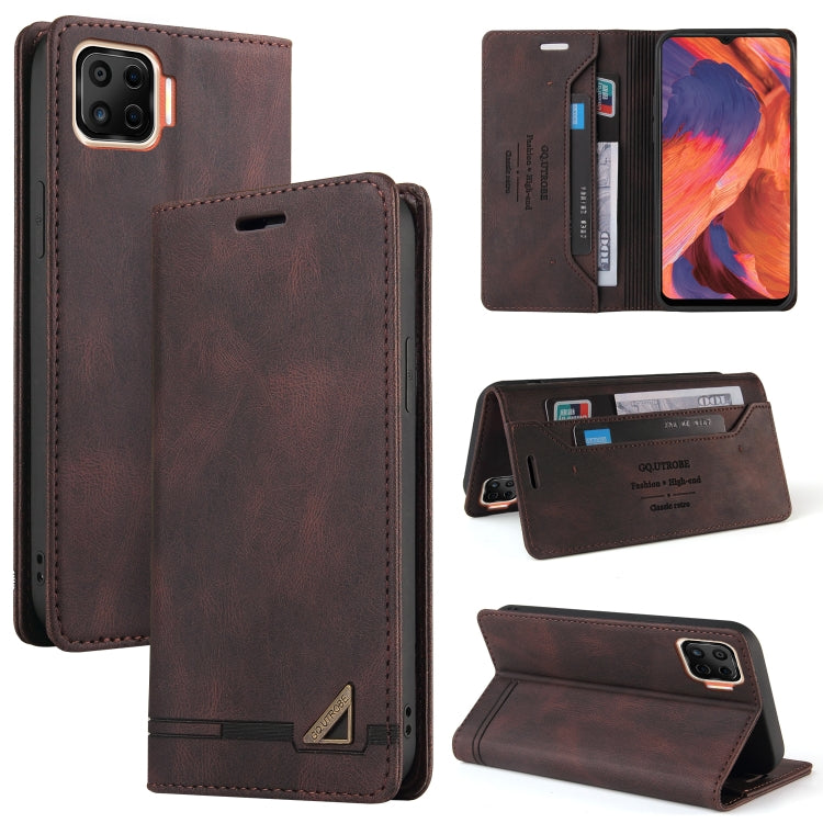 For OPPO F17 Skin Feel Anti-theft Brush Horizontal Flip Leather Case with Holder & Card Slots & Wallet