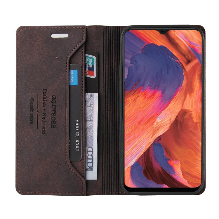 For OPPO F17 Skin Feel Anti-theft Brush Horizontal Flip Leather Case with Holder & Card Slots & Wallet