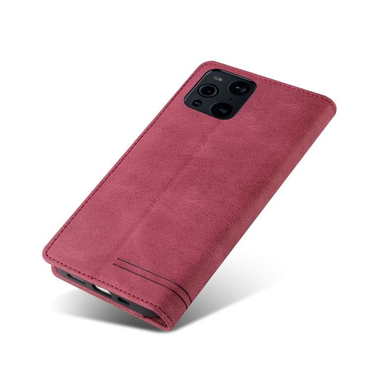 For OPPO Find X3 Pro Skin Feel Anti-theft Brush Horizontal Flip Leather Case with Holder & Card Slots & Wallet