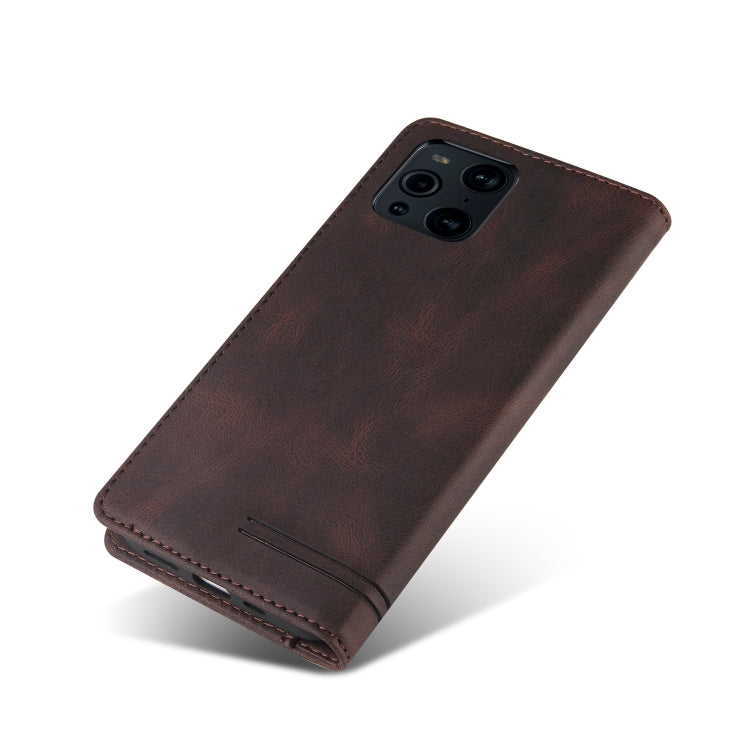 For OPPO Find X3 Pro Skin Feel Anti-theft Brush Horizontal Flip Leather Case with Holder & Card Slots & Wallet
