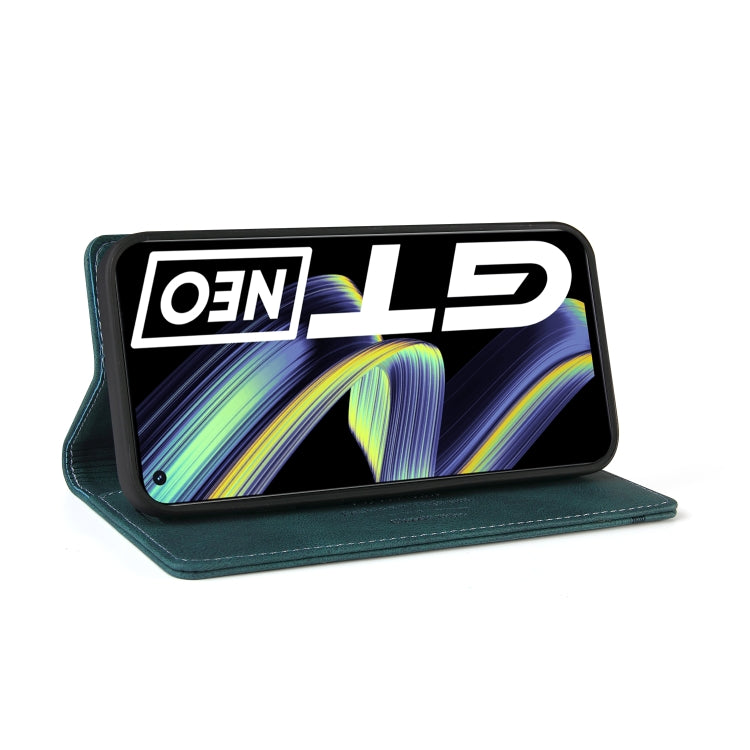 For OPPO Realme GT Skin Feel Anti-theft Brush Horizontal Flip Leather Case with Holder & Card Slots & Wallet