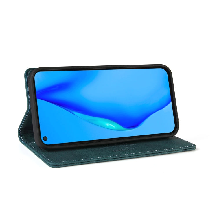 For Huawei P40 Lite Skin Feel Anti-theft Brush Horizontal Flip Leather Case with Holder & Card Slots & Wallet