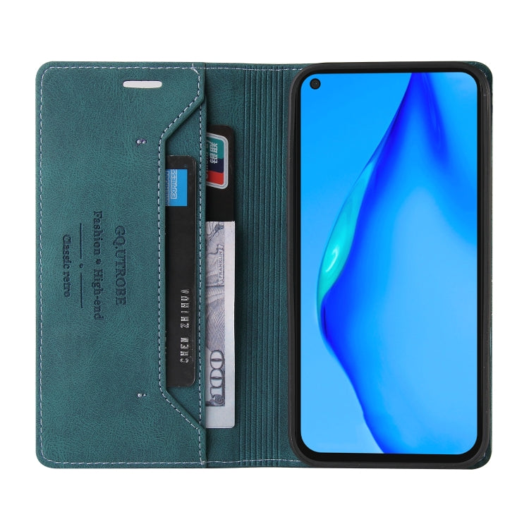For Huawei P40 Lite Skin Feel Anti-theft Brush Horizontal Flip Leather Case with Holder & Card Slots & Wallet