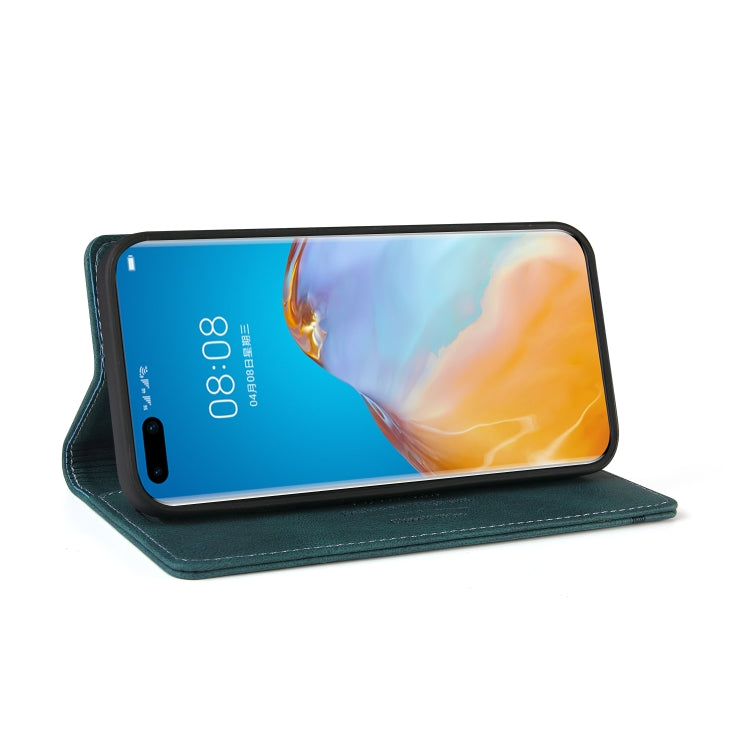 For Huawei P40 Pro Skin Feel Anti-theft Brush Horizontal Flip Leather Case with Holder & Card Slots & Wallet