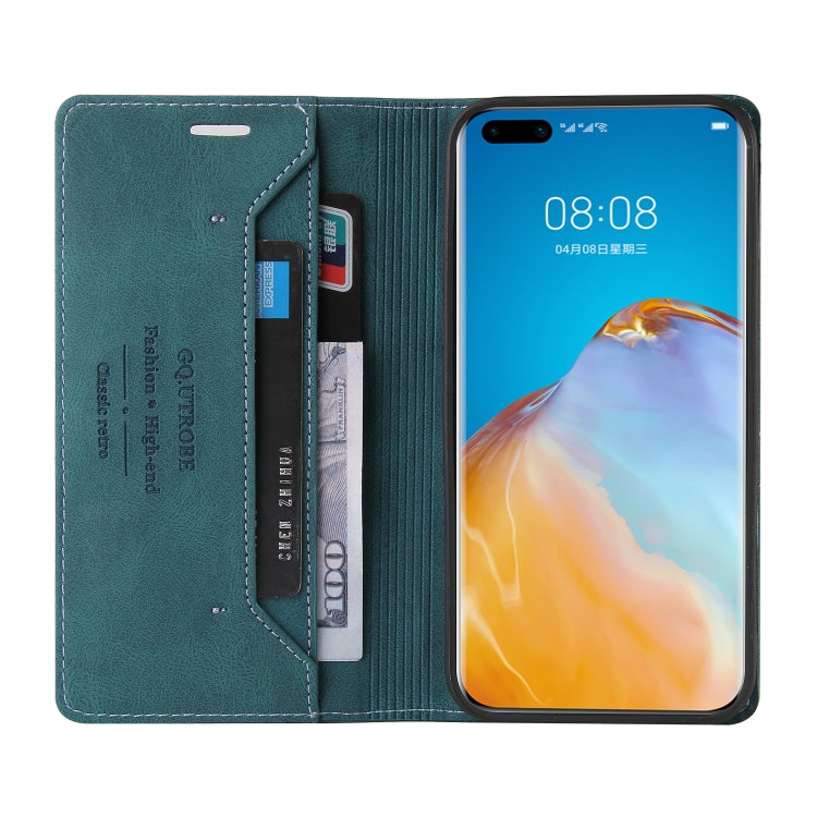 For Huawei P40 Pro Skin Feel Anti-theft Brush Horizontal Flip Leather Case with Holder & Card Slots & Wallet