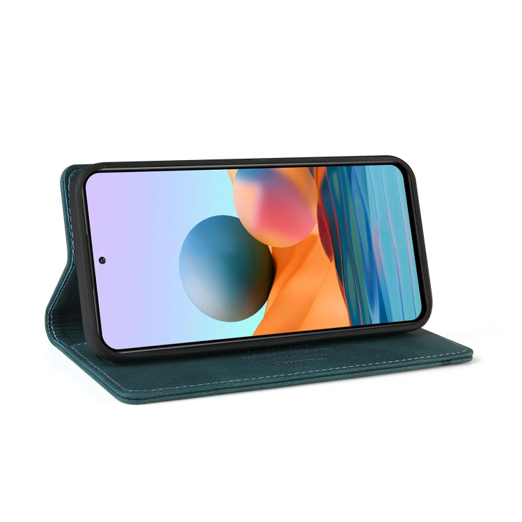 For Xiaomi Redmi Note 10 Pro Skin Feel Anti-theft Brush Horizontal Flip Leather Case with Holder & Card Slots & Wallet