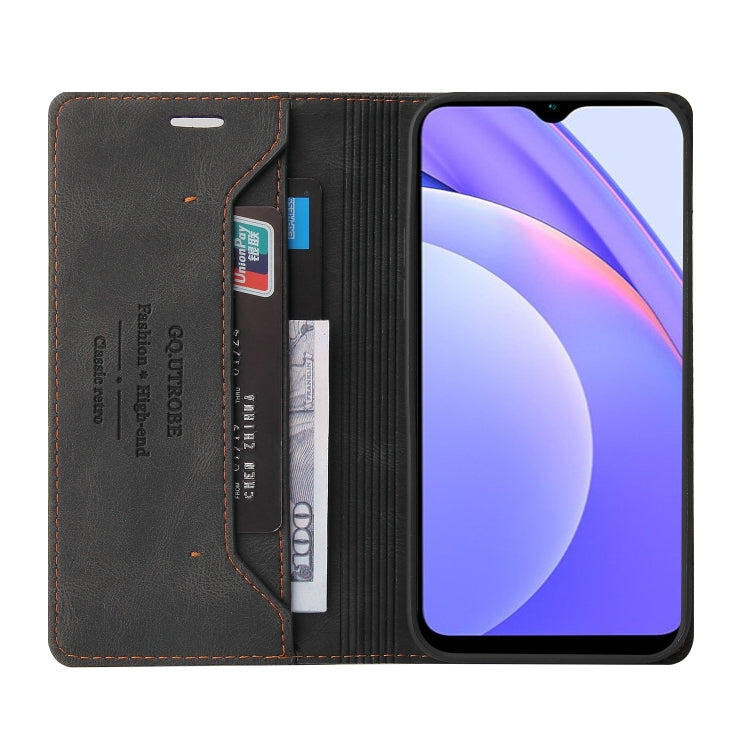 For Xiaomi Redmi 9T Skin Feel Anti-theft Brush Horizontal Flip Leather Case with Holder & Card Slots & Wallet